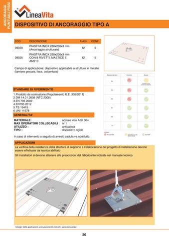 Catalogo prodotti Linea Vita 2017 第 20 页