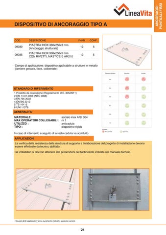 Catalogo prodotti Linea Vita 2017 第 21 页