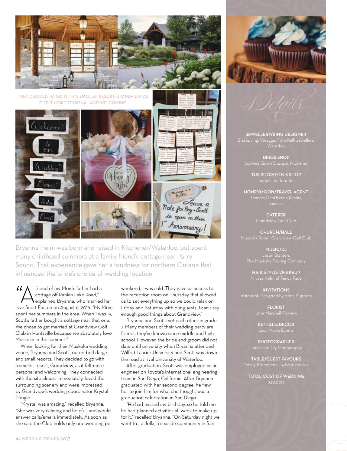 Wedding Trends 2017 By Goodlife Magazine Simcoe County Issuu