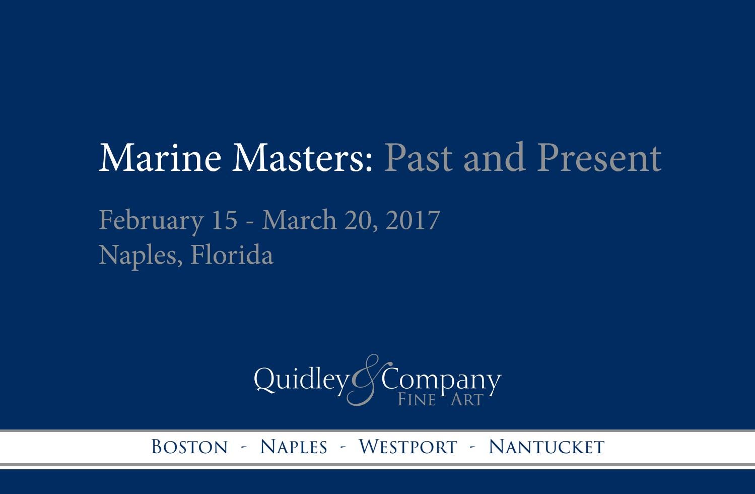 Marine Masters Past and Present by Quidley & Company Issuu
