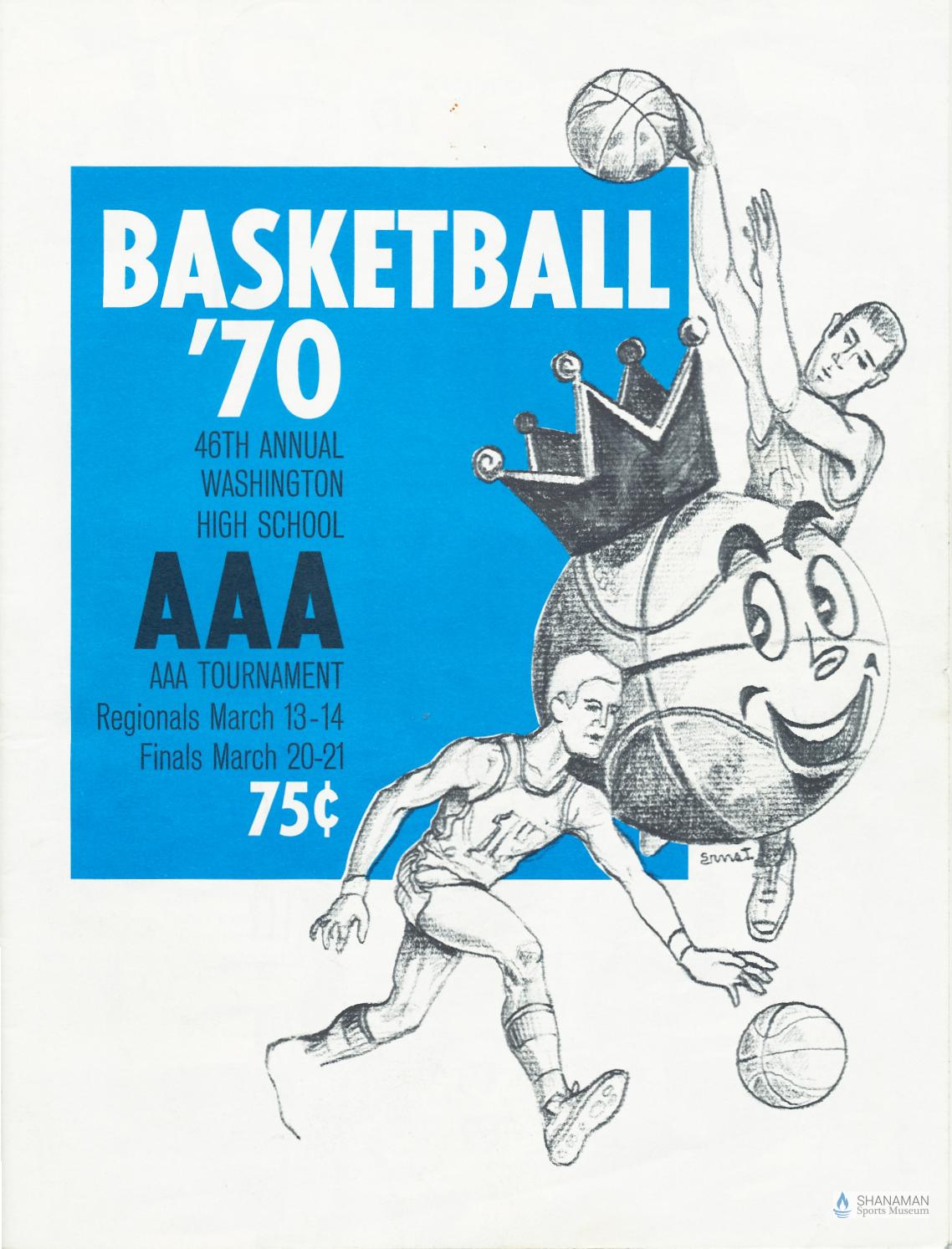 1970 46th Annual WA State High School AAA Basketball Tournament by