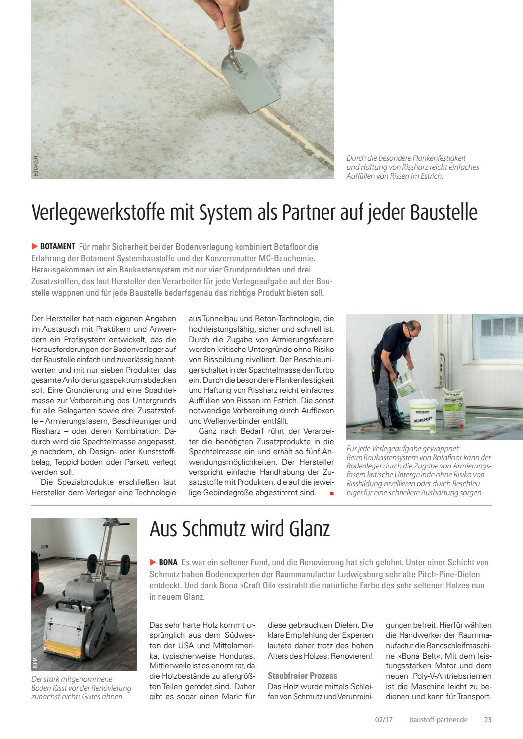 Baustoffpartner Februar 2017 By Sbm Verlag Gmbh Issuu