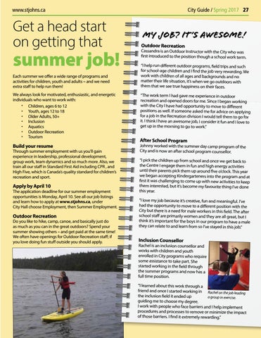getting a summer job