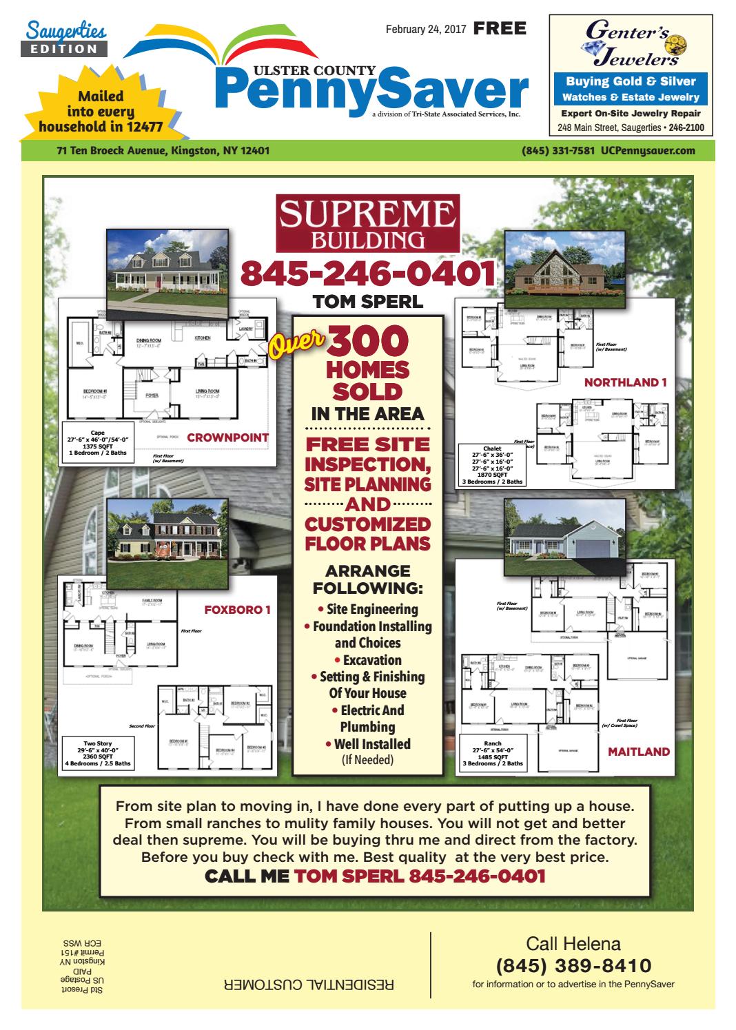 Ulster County PennySaver Saugerties Edition February 24, 2017 by