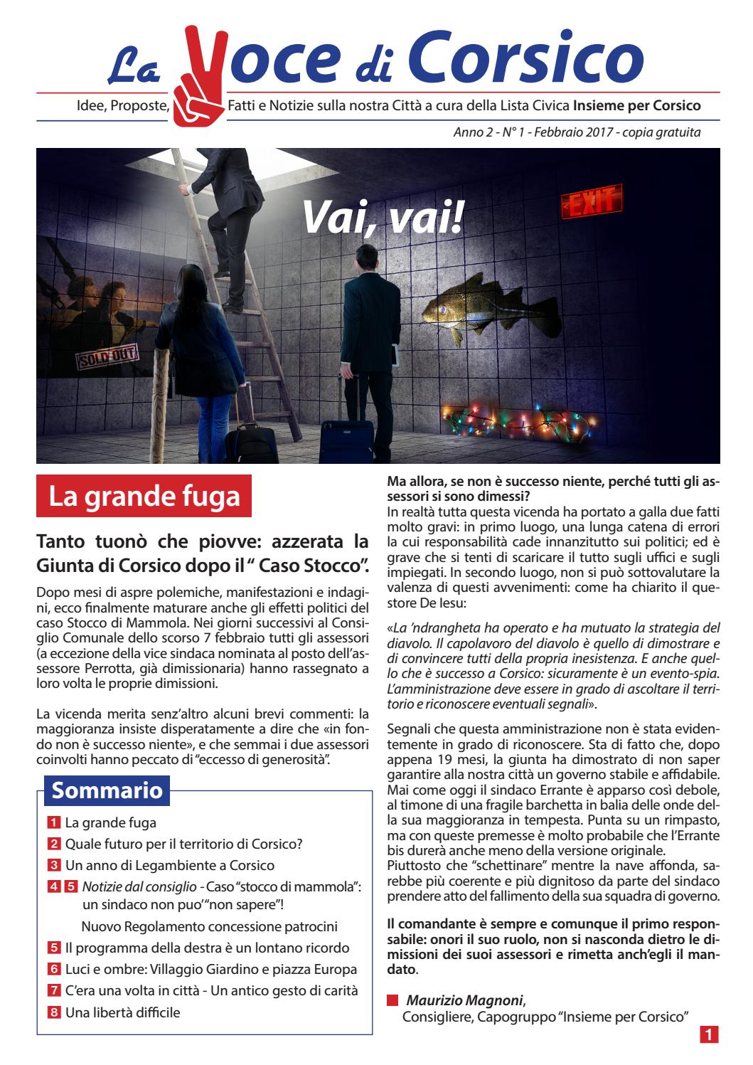 La voce di corsico n°1 febbraio 2017 by Insieme per Corsico Issuu