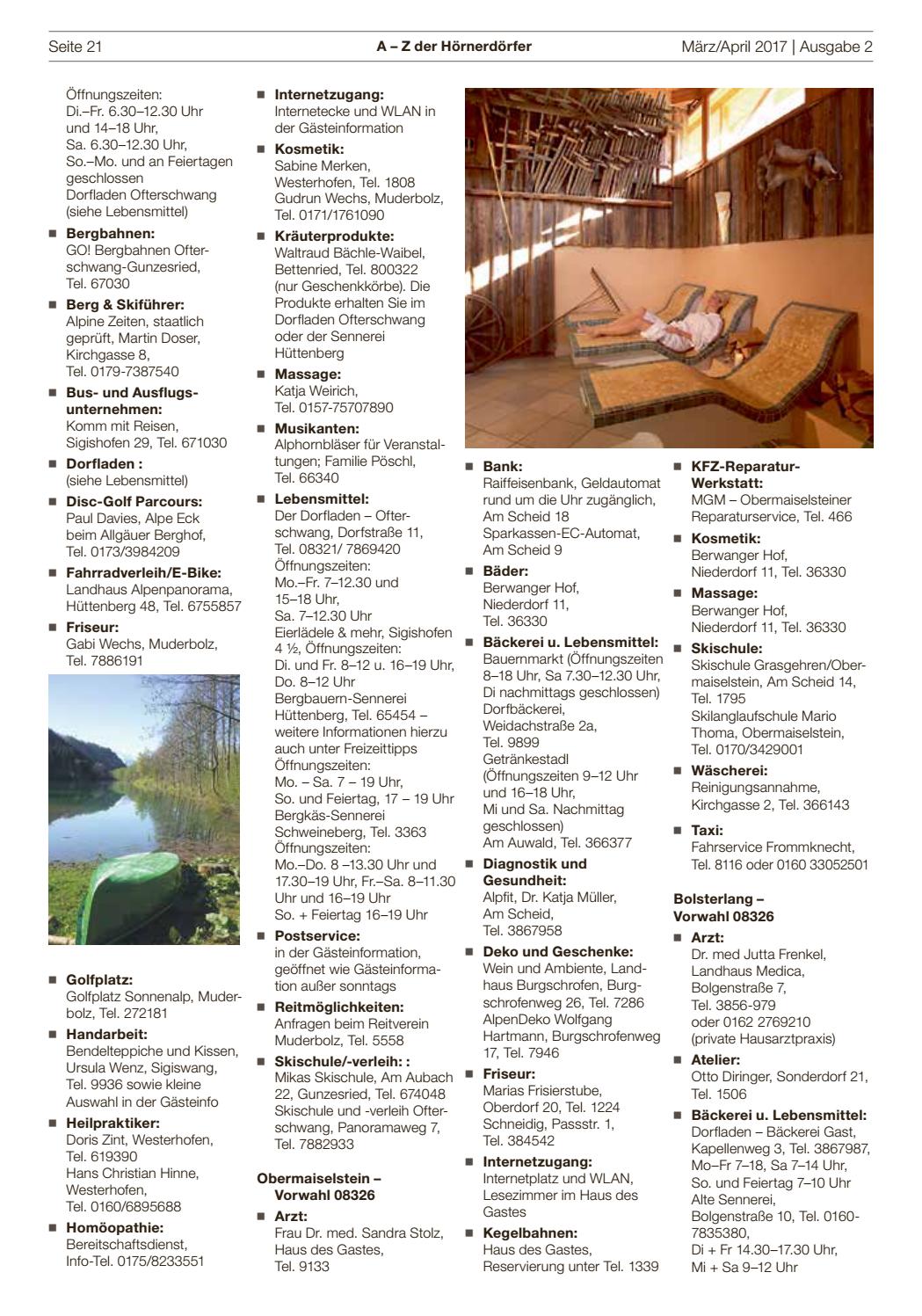 Hornerdorfer Aktuell Marz April 17 By Hornerdorfer Im Allgau Issuu