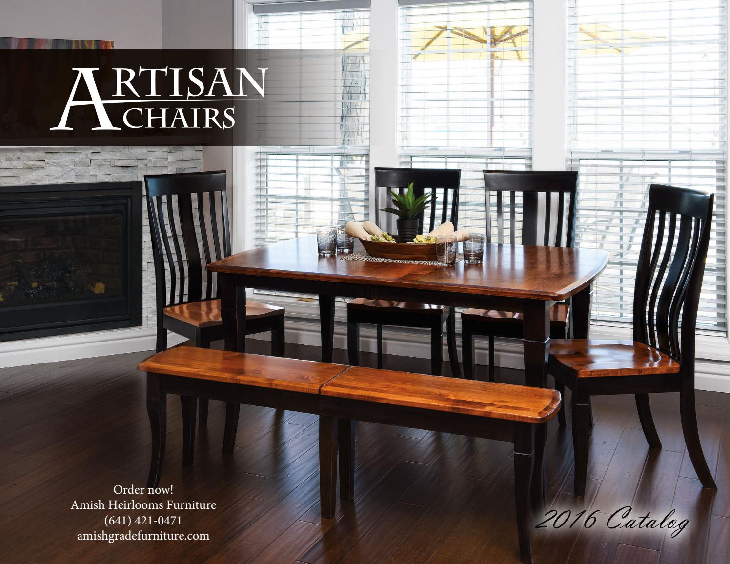Artisan Chairs catalog 2016 by Amish Heirlooms Furniture Issuu