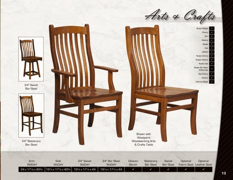 Amish Heirlooms Furniture Artisan Chairs 家具目录 2016 第 13 页