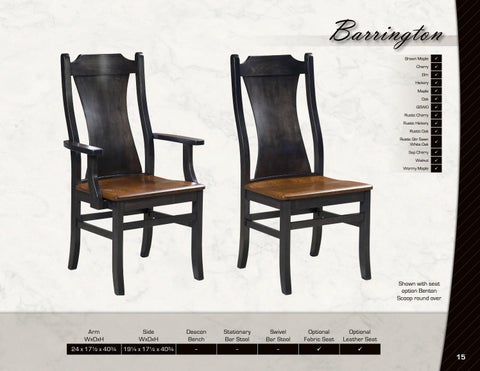 Amish Heirlooms Furniture Artisan Chairs 家具目录 2016 第 15 页