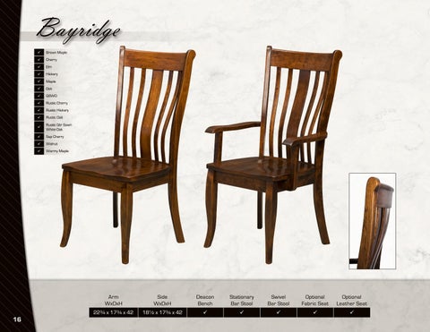 Amish Heirlooms Furniture Artisan Chairs 家具目录 2016 第 16 页