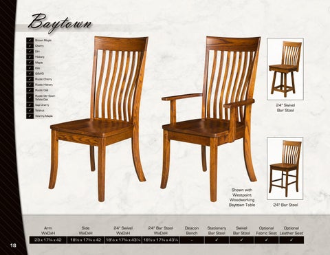 Amish Heirlooms Furniture Artisan Chairs 家具目录 2016 第 18 页