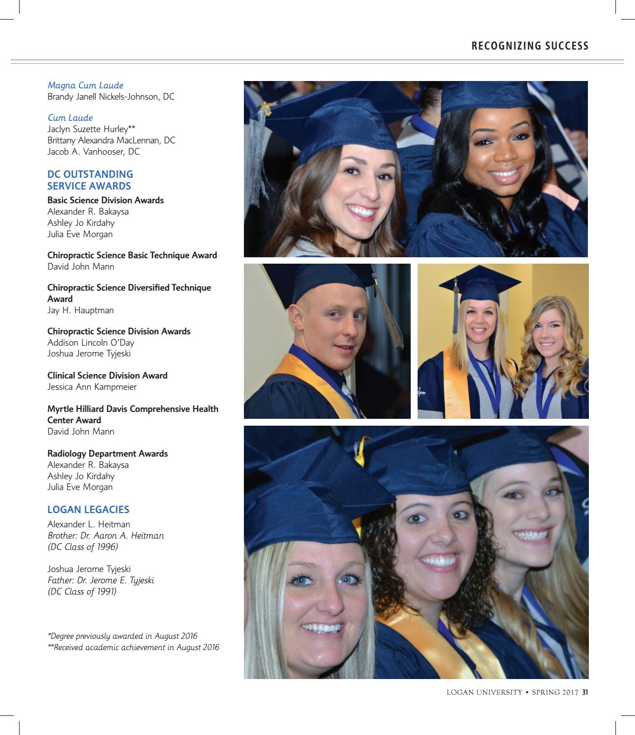 Logan University Spring Tower 2017 by Logan University Issuu