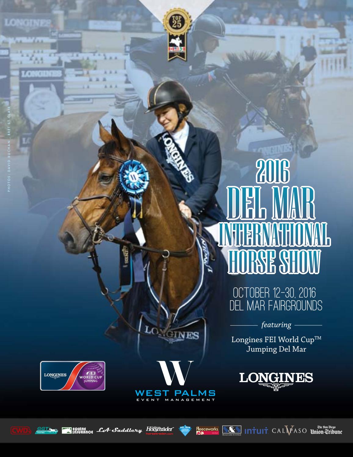 2016 Del Mar International Horse Show Prize List by Carolynne Smith Issuu