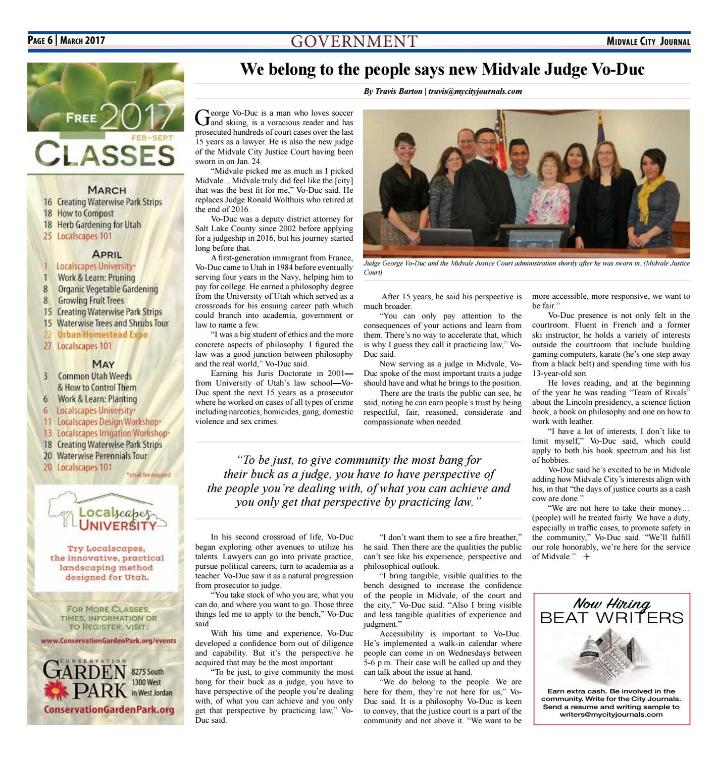 Midvale Journal March 2017 by The City Journals - Issuu