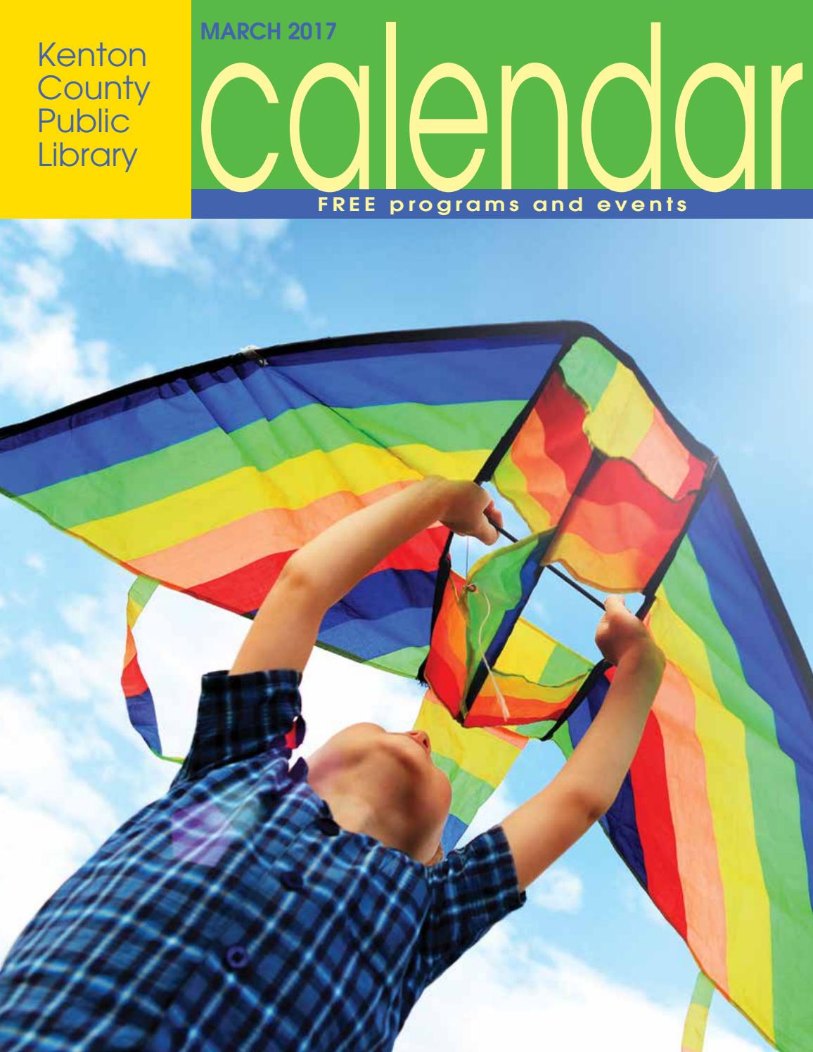 Kenton County Public Library March 2017 calendar by Kenton County