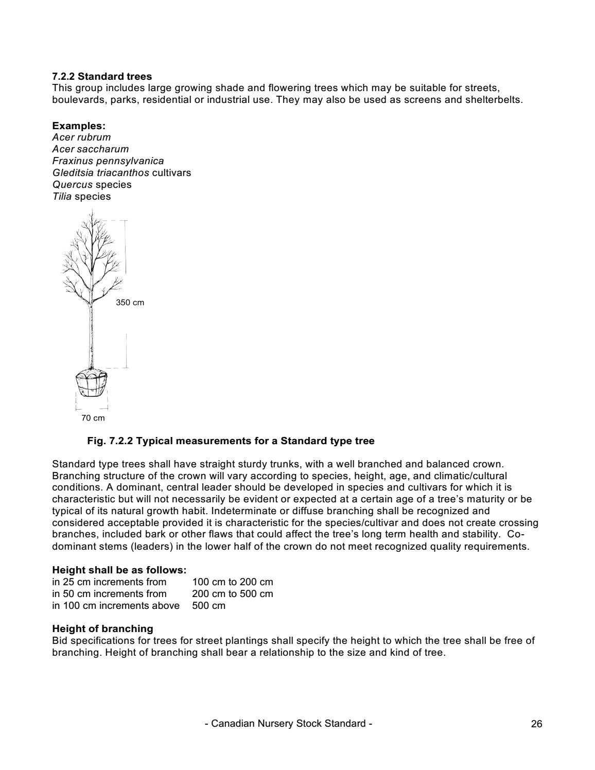 Canadian Nursery Stock Standard (9th ed) by Canadian Nursery Landscape