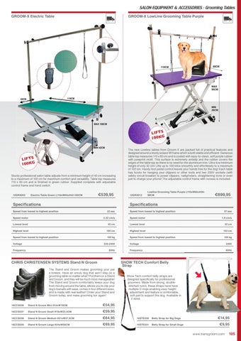 grooming salon equipment