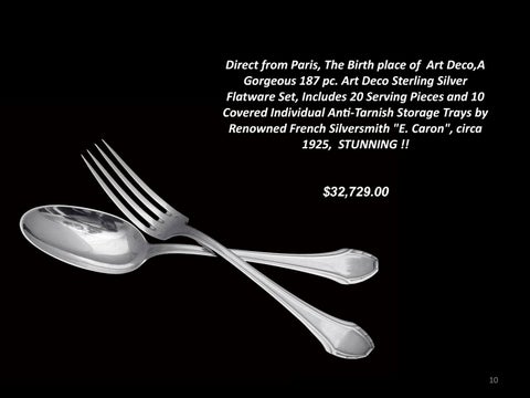 Estate Sale Sterling Silver Luxurious Living Inventory 家具目录 第 10 页