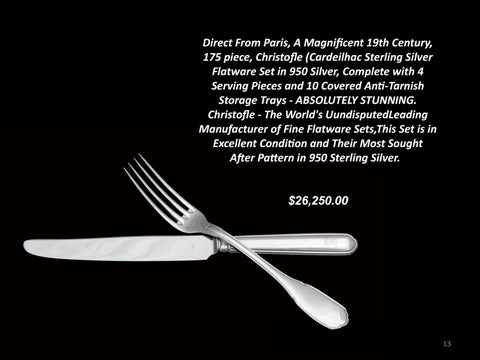 Estate Sale Sterling Silver Luxurious Living Inventory 家具目录 第 13 页