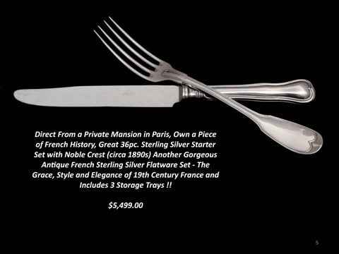 Estate Sale Sterling Silver Luxurious Living Inventory 家具目录 第 5 页