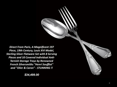 Estate Sale Sterling Silver Luxurious Living Inventory 家具目录 第 8 页