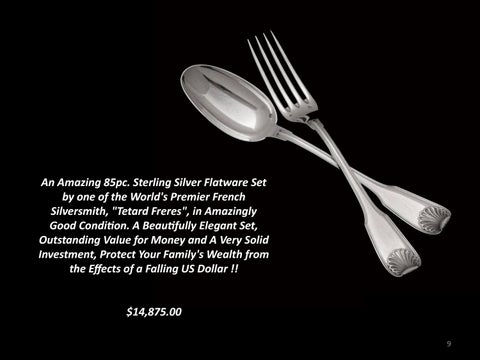 Estate Sale Sterling Silver Luxurious Living Inventory 家具目录 第 9 页