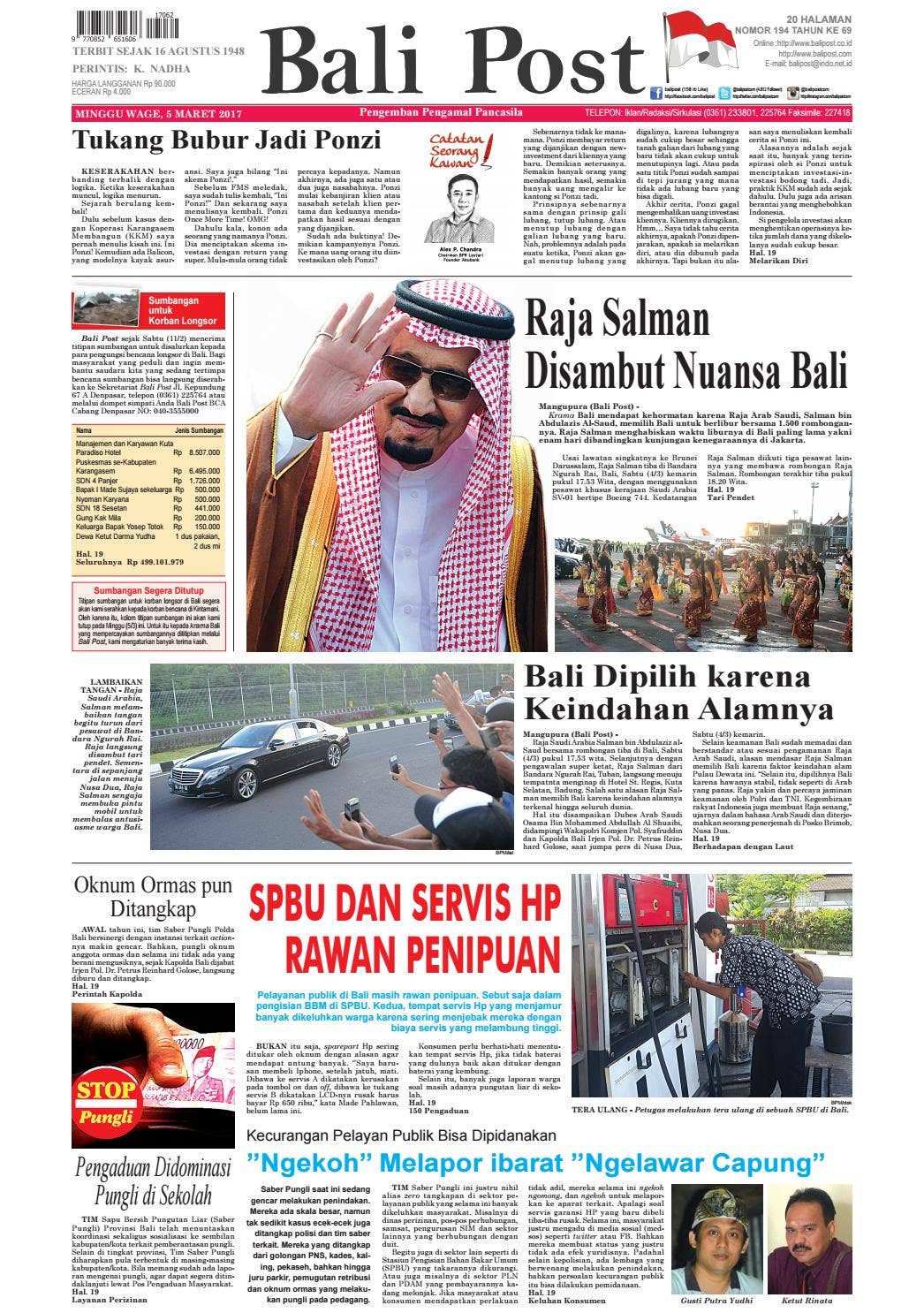 Edisi 05 Maret 2017 | Balipost.com by e-Paper KMB - Issuu