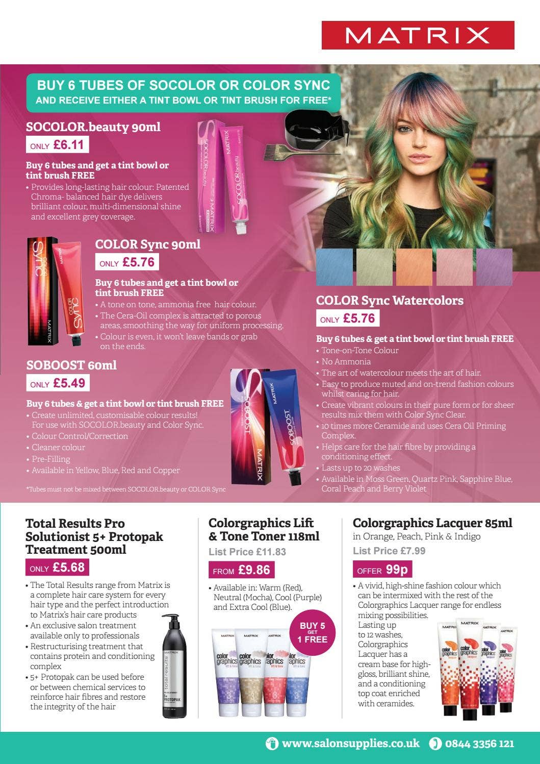 Matrix Color Sync Berry Violet Haarfarbe – 90 Ml, Intensive Violet-Töne Für Professionelles Ergebnis