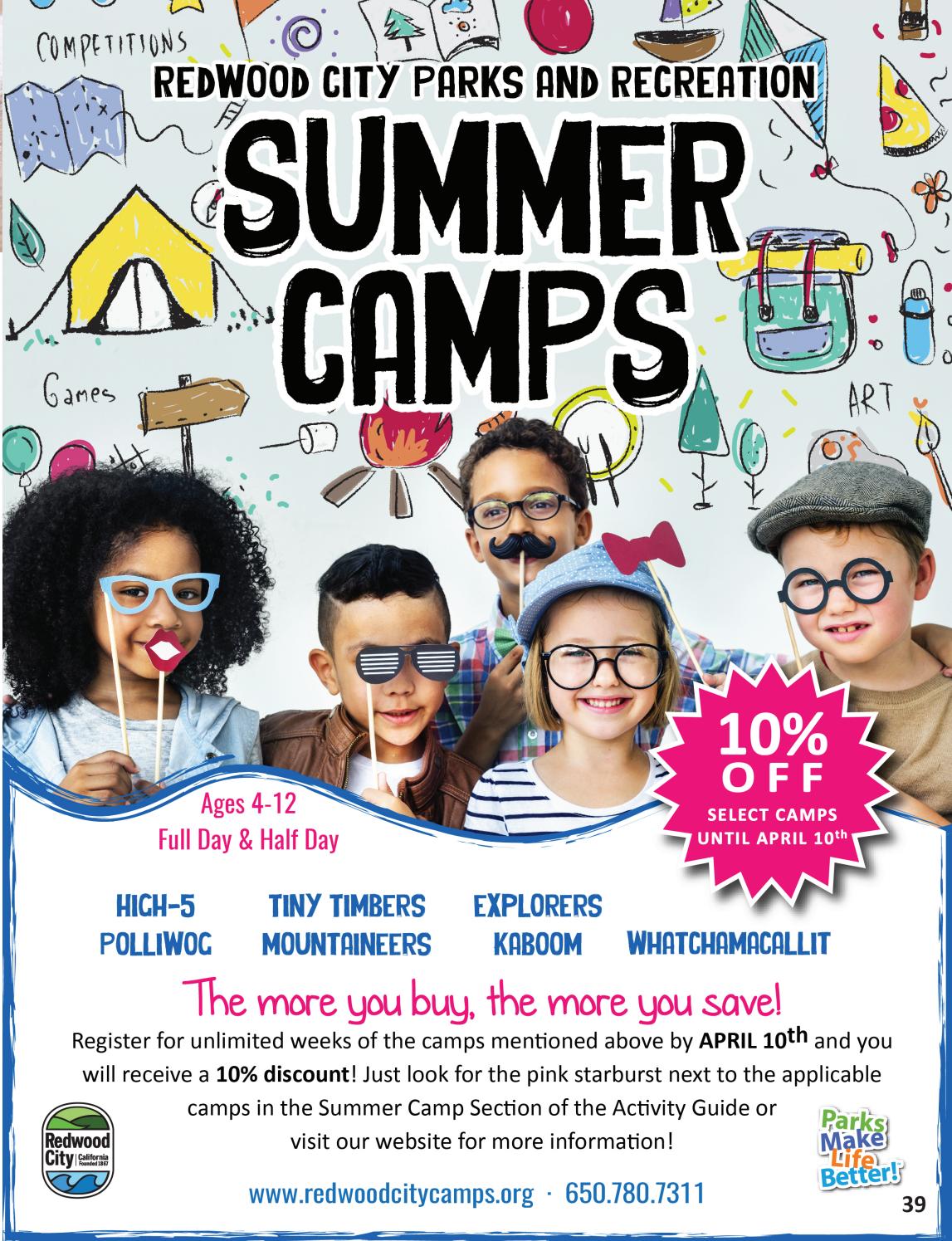 Redwood City Summer Camps 2017 by Redwood City Parks, Recreation