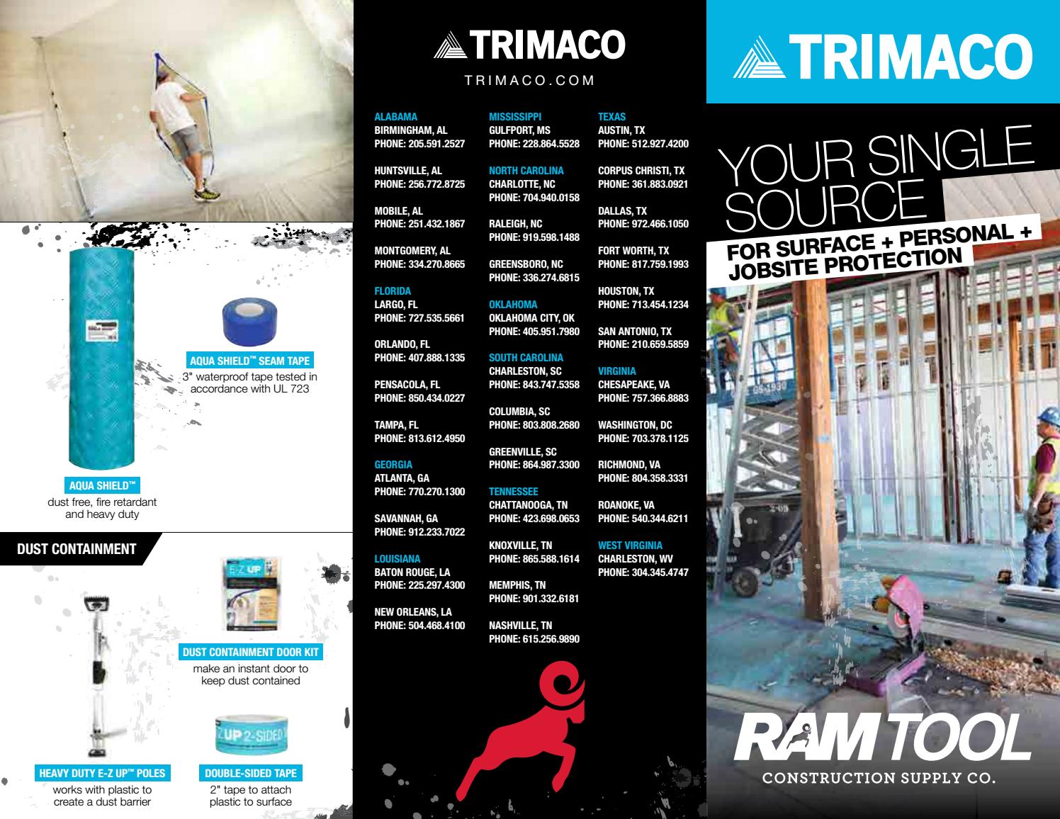 Trimaco ramtool brochure by Ram Tool Construction Supply Co. Issuu