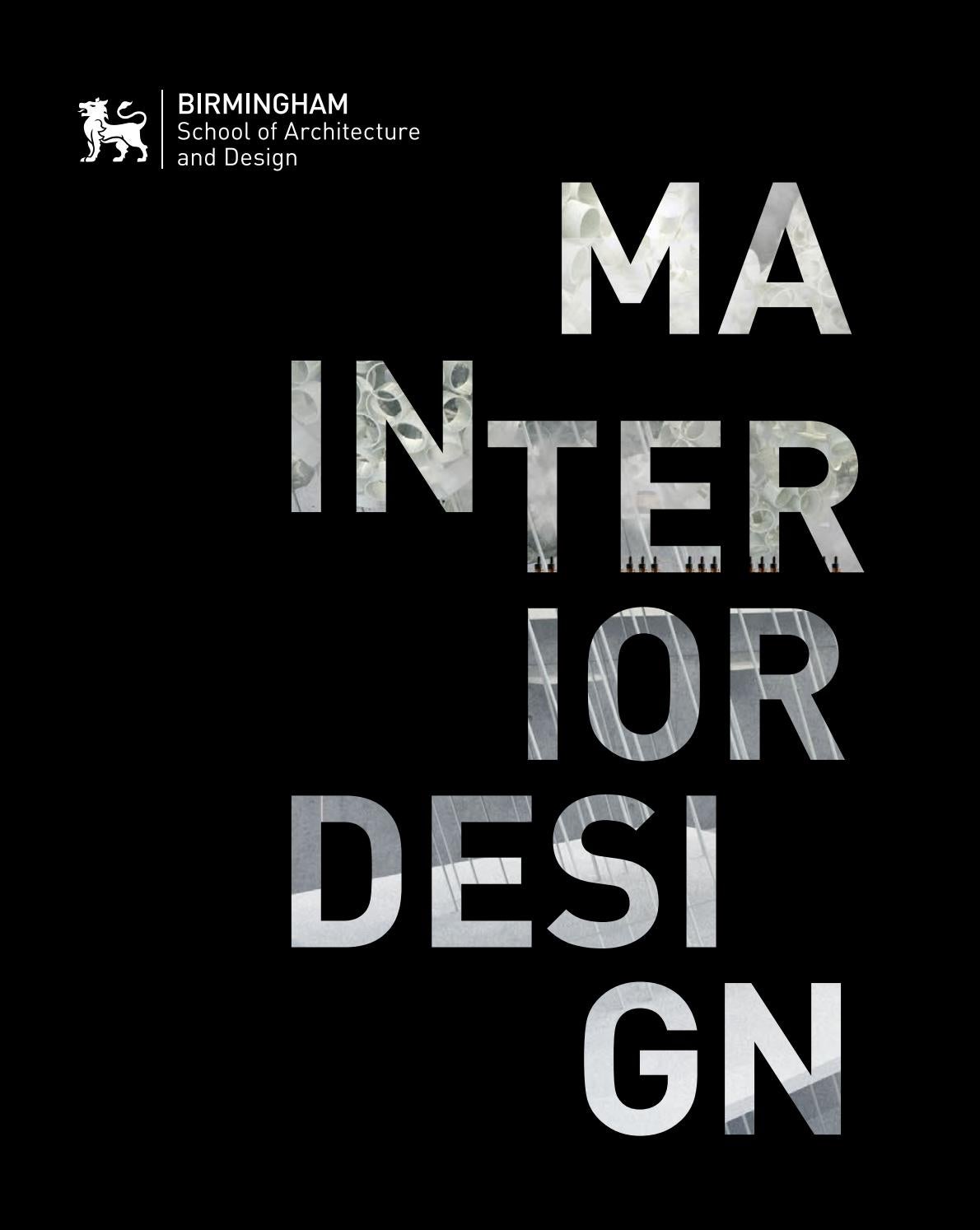 MA Interior Design 2016 By Birmingham School Of Architecture And Design