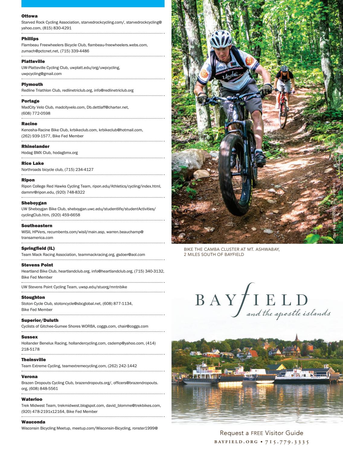 Wisconsin Bike Fed Magazine, Ride Guide Edition, March 2017 by