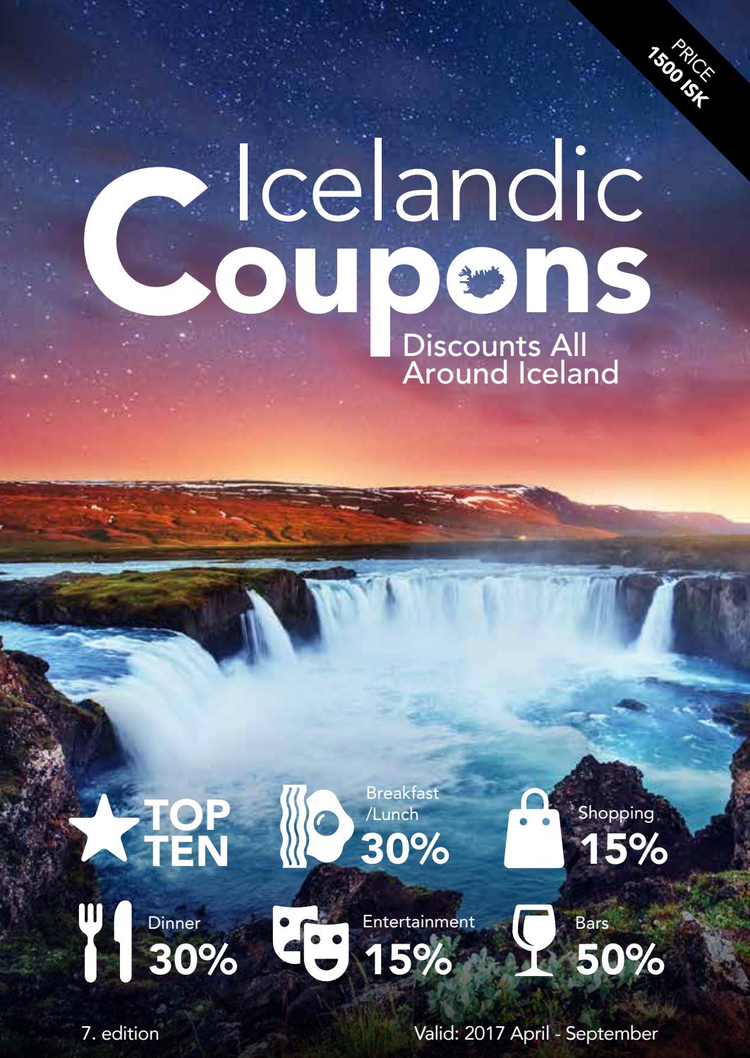 Icelandic Coupons - (1st of April - 30th of September) by ...