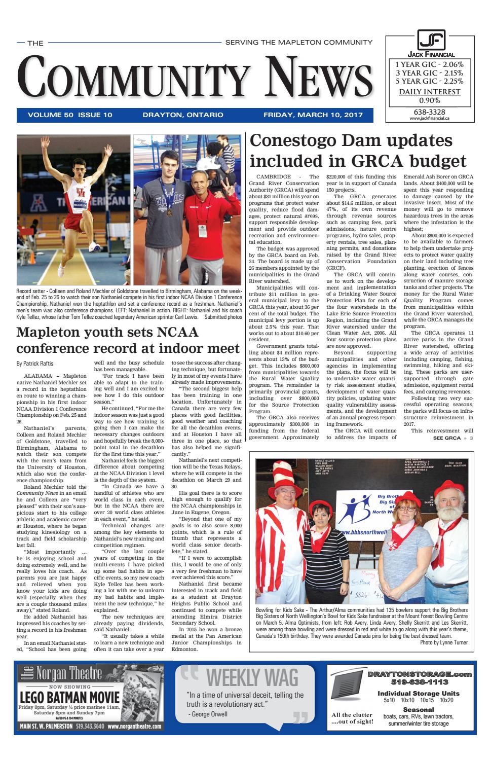 Drayton Community News March 10, 2017 by WHA Publications Ltd. Issuu