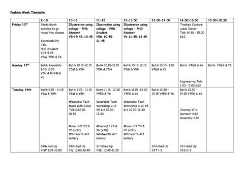 wellbeing week 2017 timetable booklet by the university of timetable week