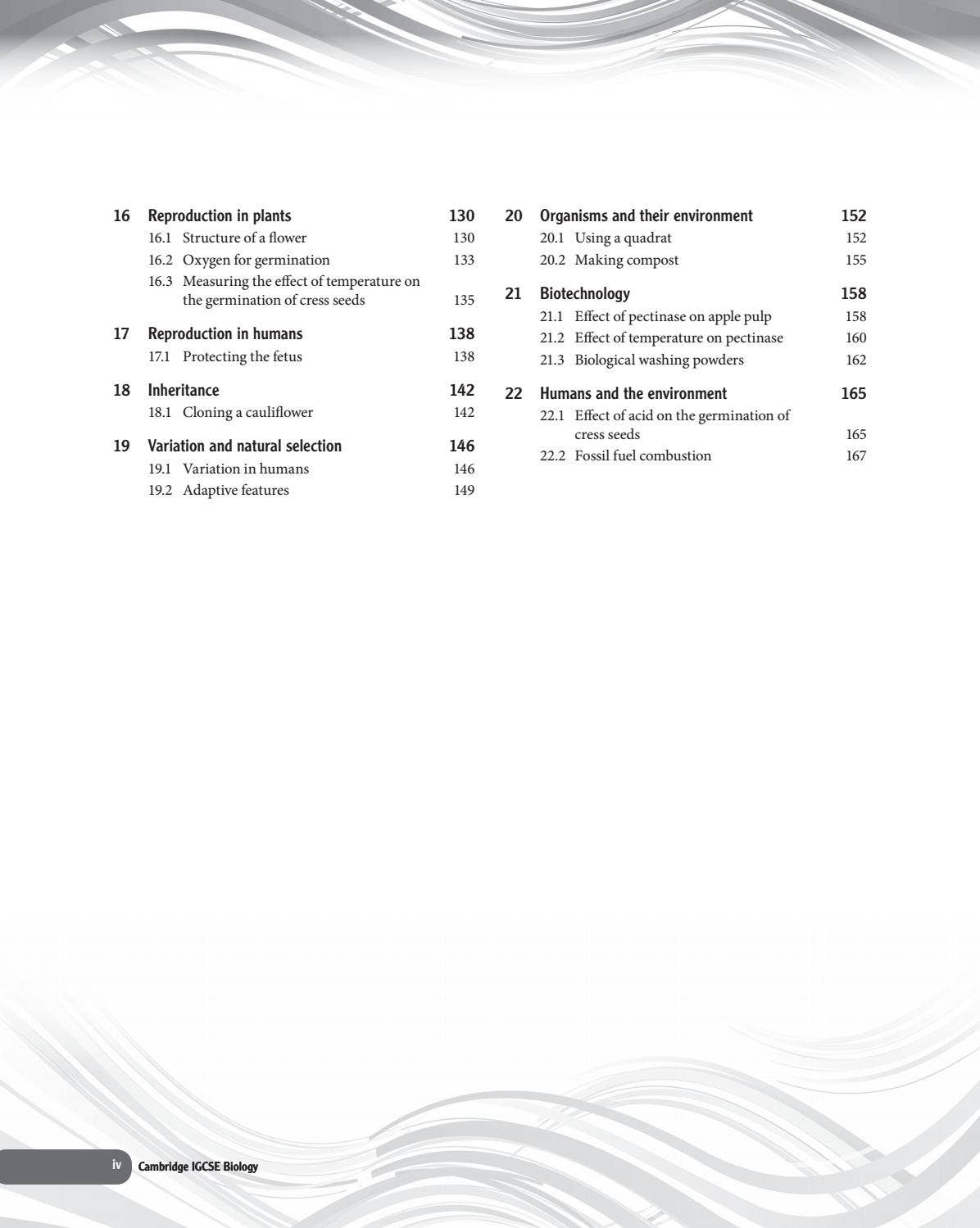 Preview Cambridge IGCSE® Biology Practical Workbook by Cambridge ...