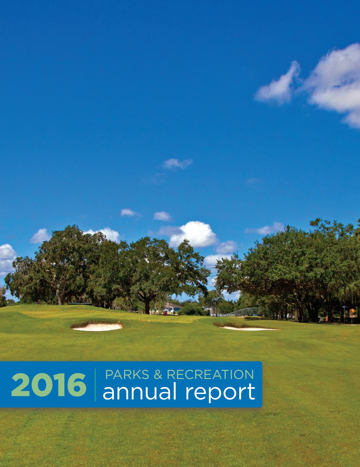 Parks & Recreation Annual Report 2016 by City of Winter Park - Issuu
