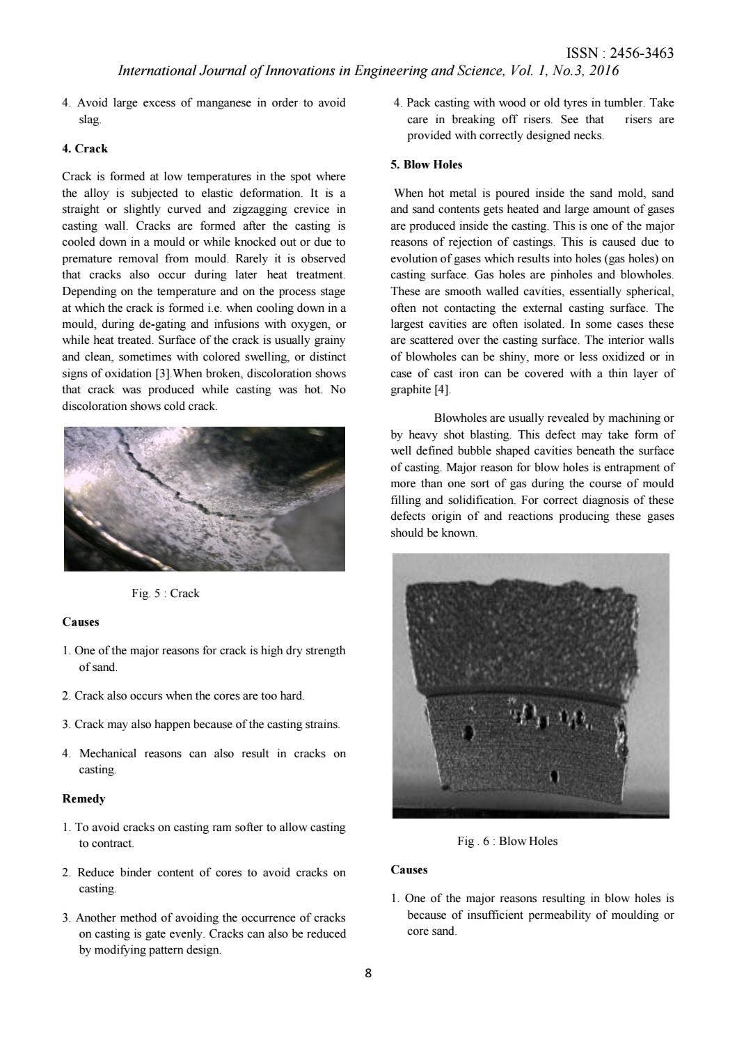 Root cause analysis of defects in duplex mould casting by International ...