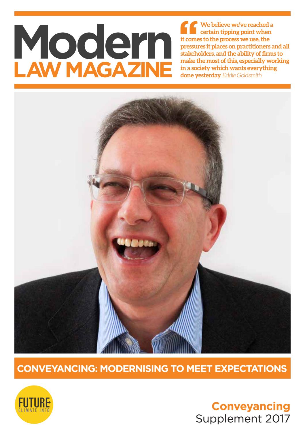 Modern Law Magazine Issue 28 Conveyancing Modernising to Meet