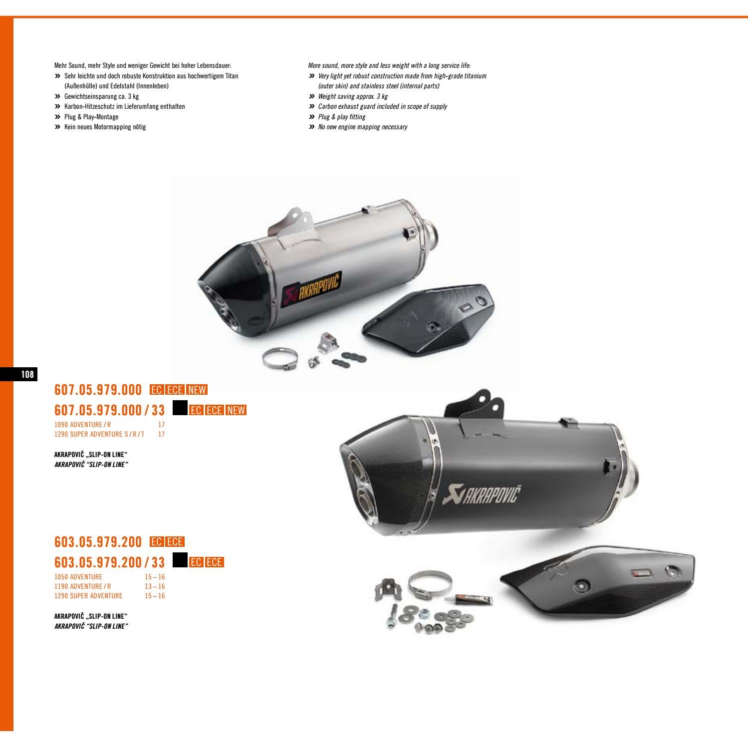 KTM PowerParts Street Catalog 2017 Deutsch / English by KTM GROUP Issuu