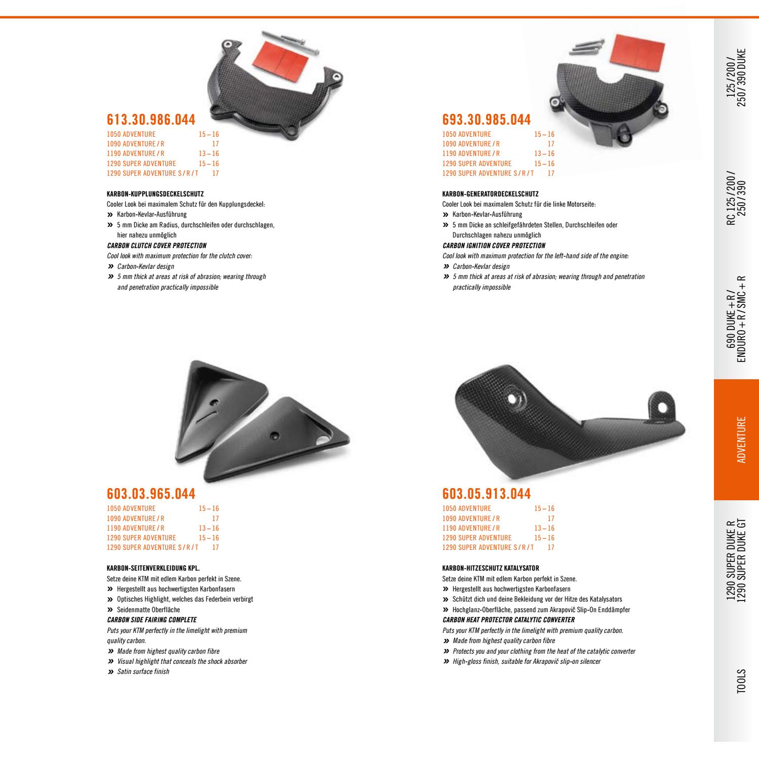 KTM PowerParts Street Catalog 2017 Deutsch / English by KTM GROUP Issuu
