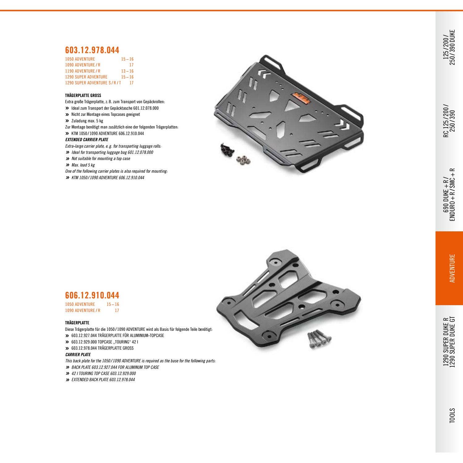 KTM PowerParts Street Catalog 2017 Deutsch / English by KTM GROUP Issuu