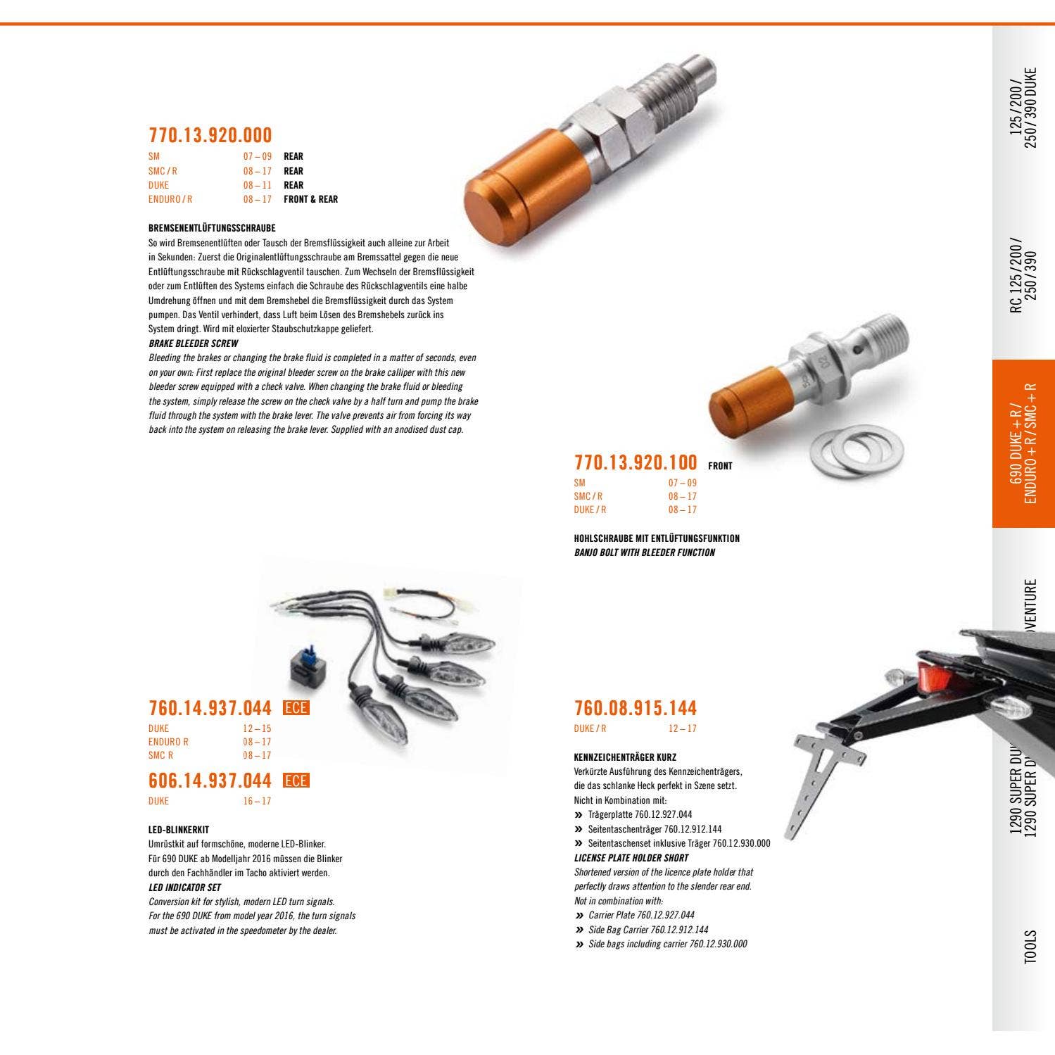 KTM PowerParts Street Catalog 2017 Deutsch / English by KTM GROUP Issuu