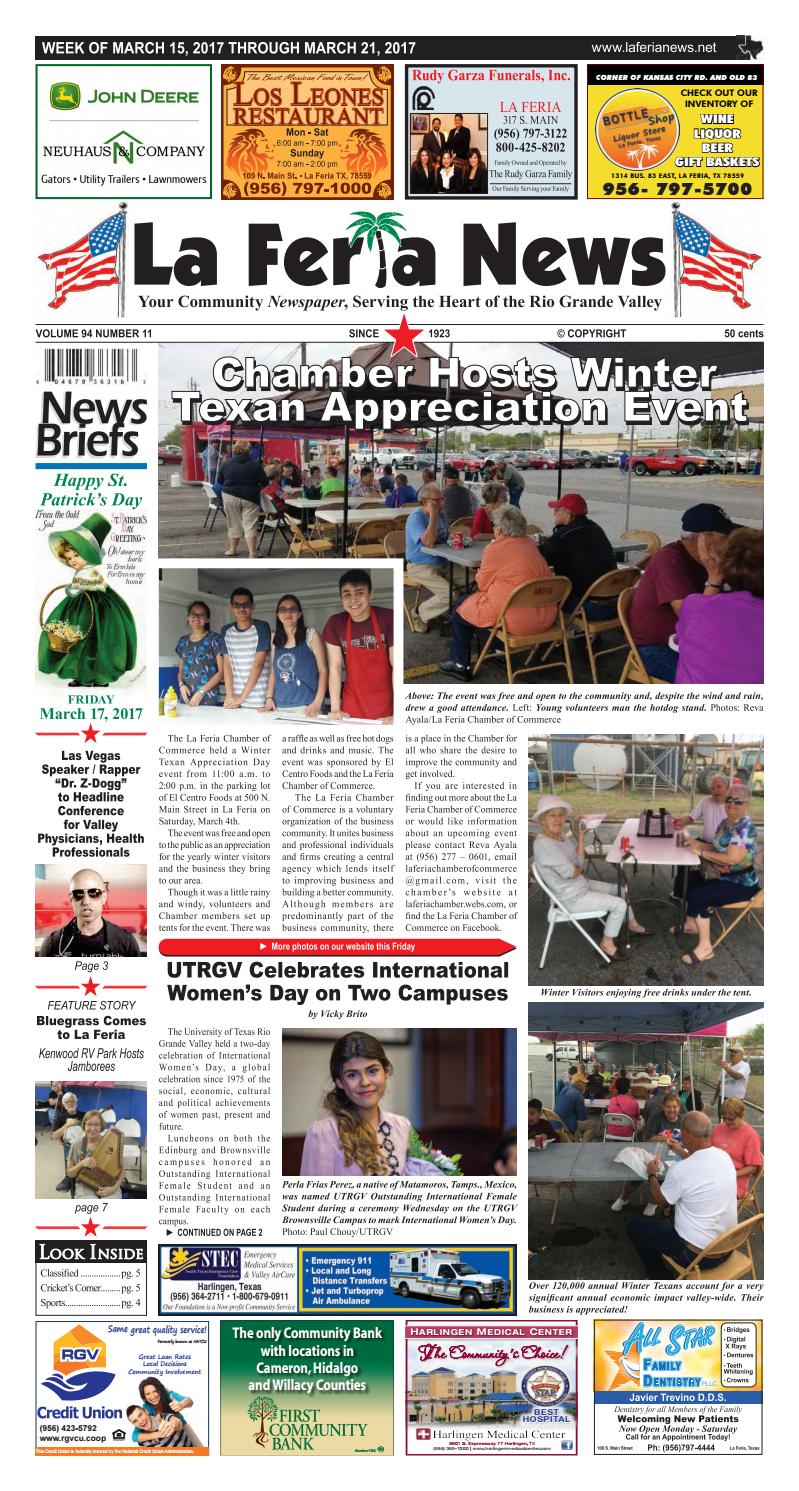 La Feria News March 15, 2017 by La Feria News Issuu