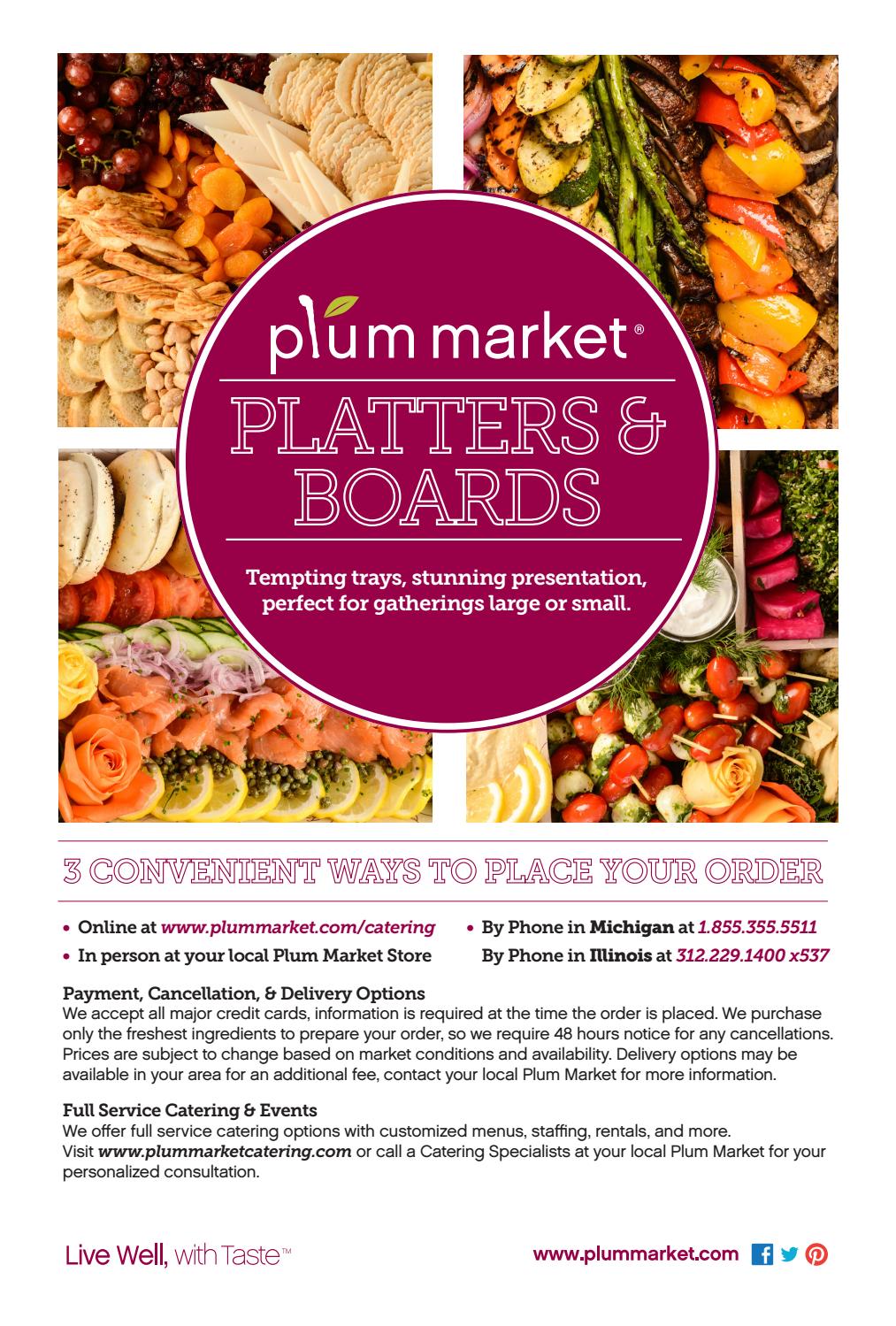 Plum Market Take Away Catering Menu by Plum Market Issuu