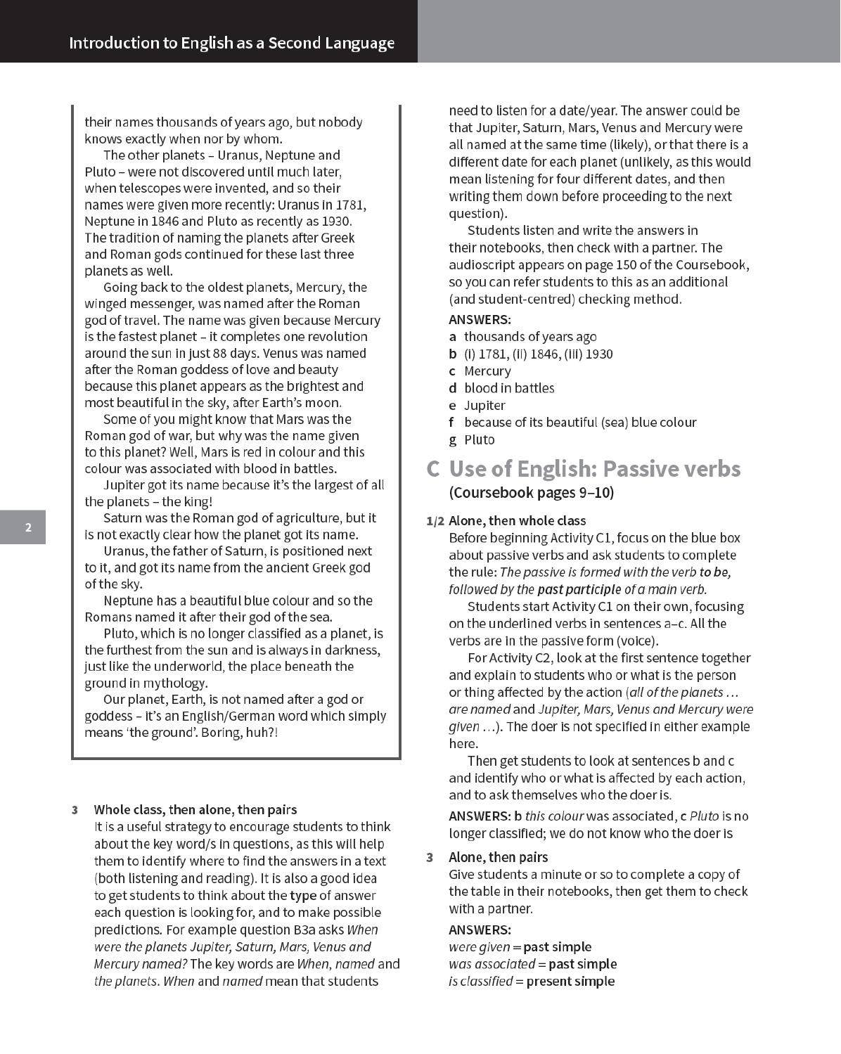 Introduction to English as a Second Language Teacher's Book (revised ...