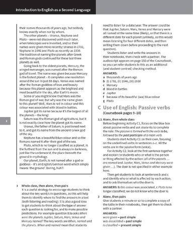 Introduction to English as a Second Language Teacher's Book (revised ...