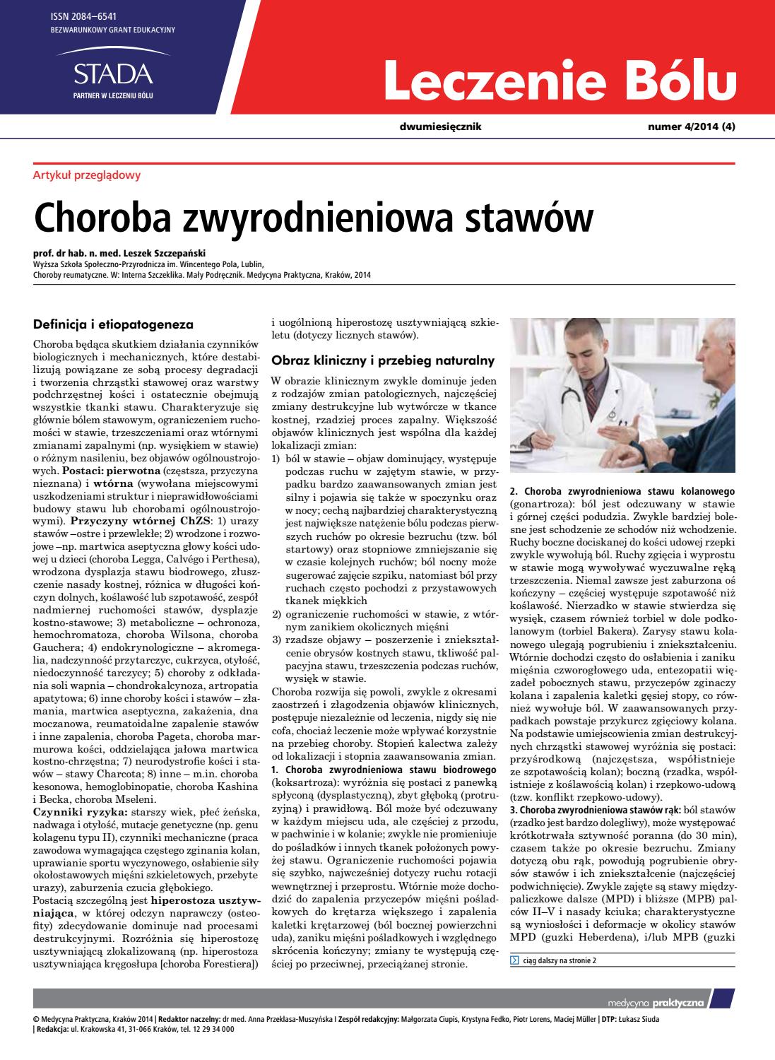 Leczenie Bolu 2014 04 Screen By Medycyna Praktyczna Issuu