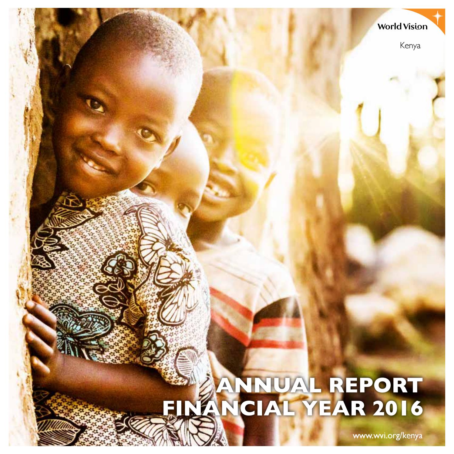 World Vision Kenya Annual Report 2016 by World Vision Kenya - Issuu