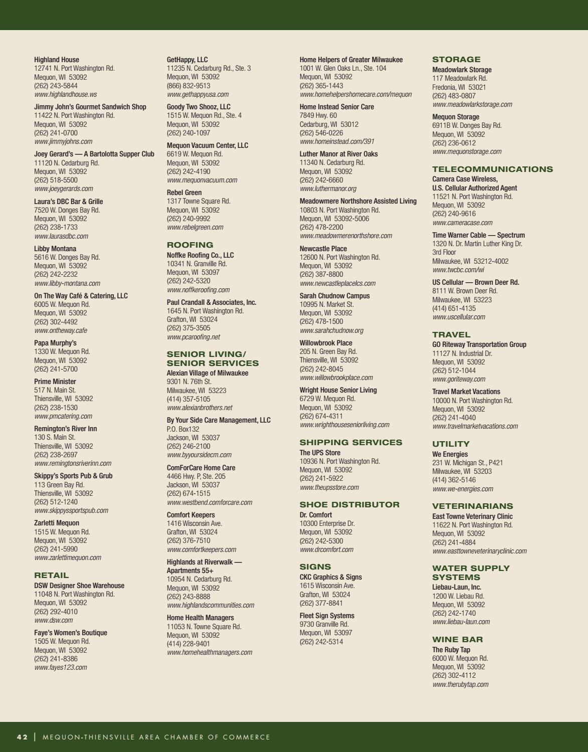 Mequon Thiensville Wi Community Profile 2017 By Town Square